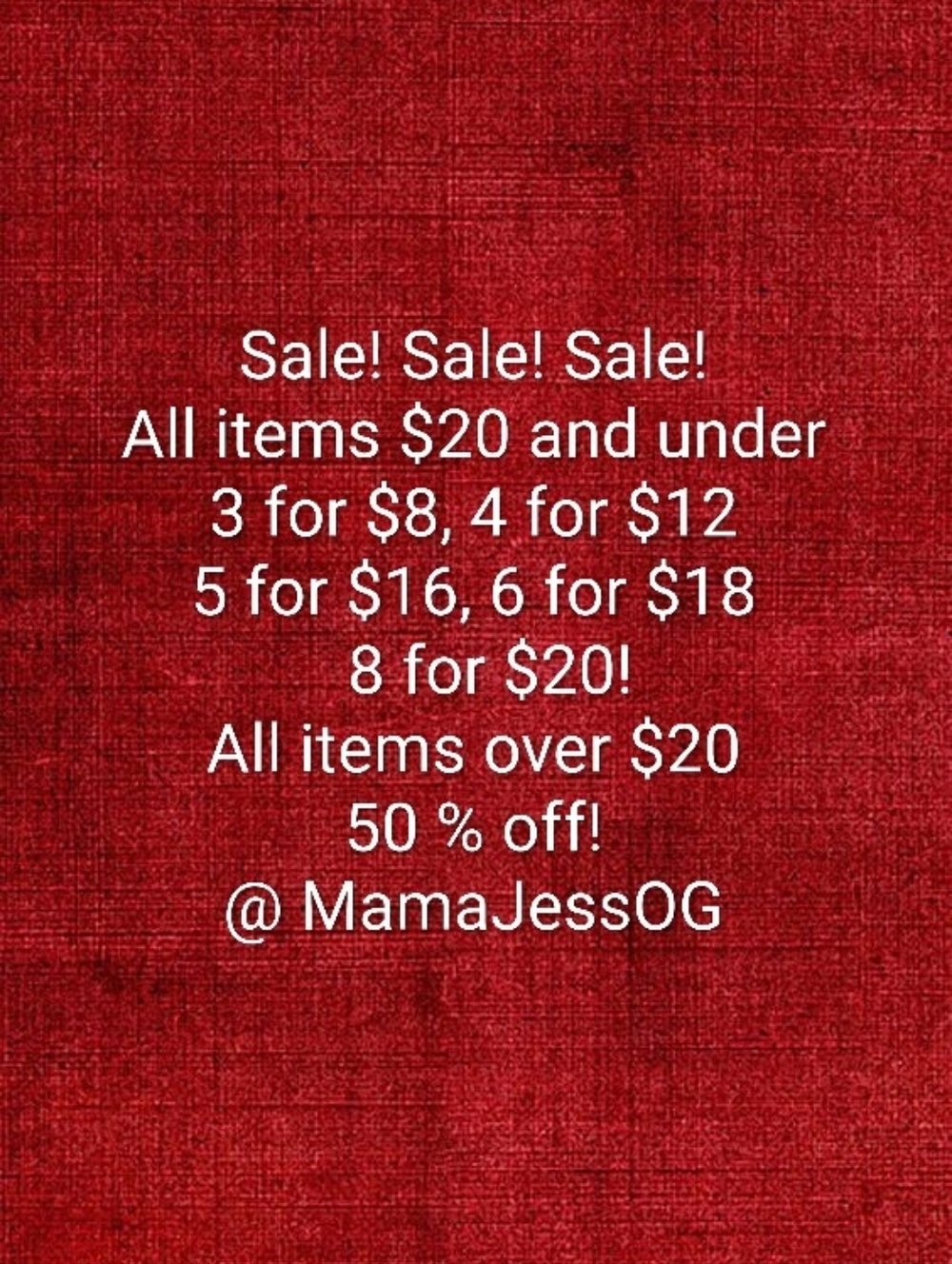 Sale Graphic - Red Promotional Image